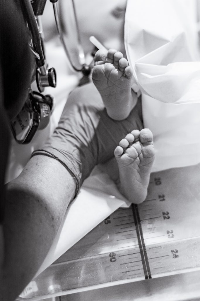 newborn baby feet