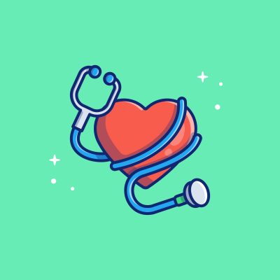 Stethoscope with heart
